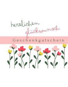 Herzlichen Glückwunsch Gutschein Produktbild