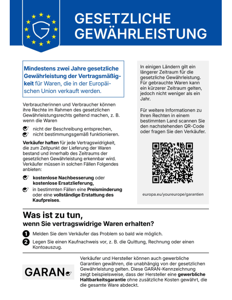 Gewährleistungslabel