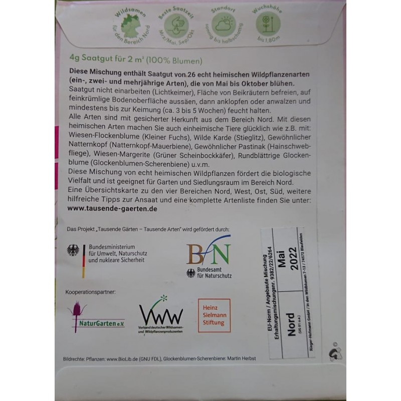 Wildblüten Saatgutmischung