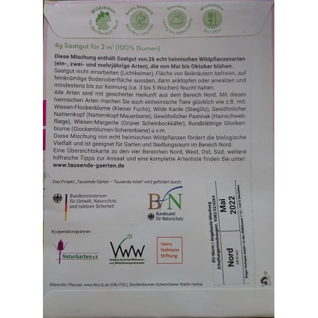 Wildblüten Saatgutmischung
