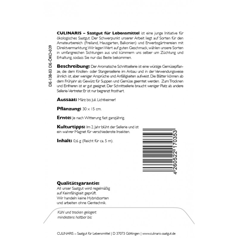 Apium graveolens var. secalinum